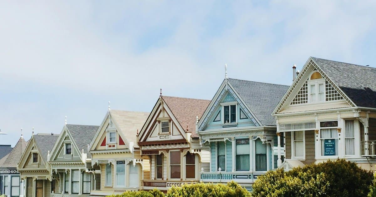 Victorian painted lady homes in San Francisco